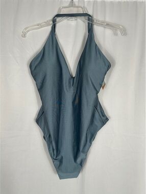 Shade & Shore Women's High Leg Cheeky One Piece Swimsuit XL (16)